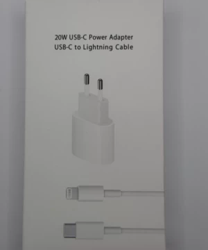 chargeur USB-C 20W compact emballage avant