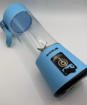 blender portable rechargeable pour smoothies bleu