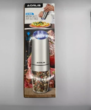 Moulin électrique sel et poivre avec éclairage intégré – emballage