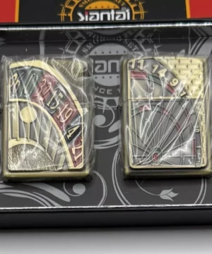 lot de 4 briquets essence casino vintage métal