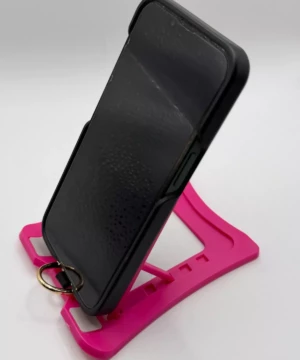 support pliant smartphone tablette rose