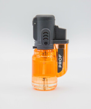 Briquet tempête rechargeable orange puissant et compact – usage quotidien