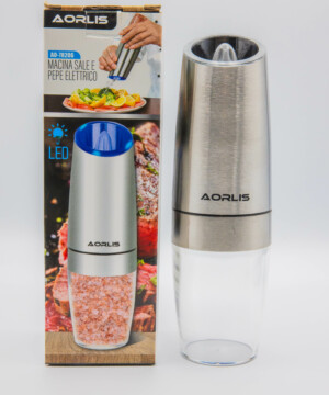 Moulin électrique sel et poivre rechargeable avec éclairage LED