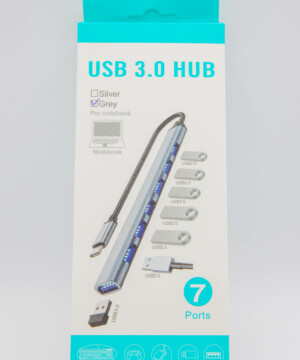 Hub USB multiports pour ordinateur portable USB-C – 7 ports pratiques