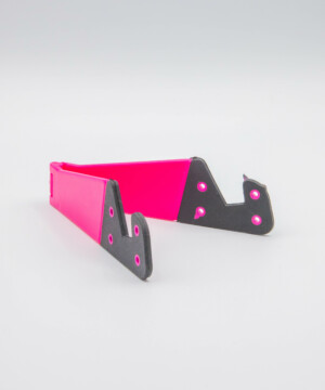 Support pliant rose pour tablette et téléphone – Stable et réglable