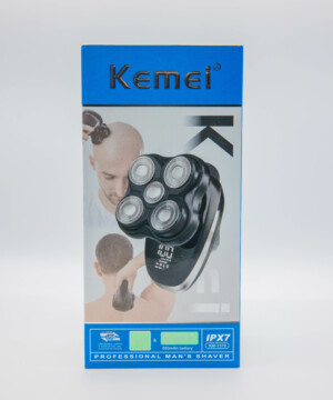 Rasoir électrique rotatif 5 têtes avec écran digital et charge USB